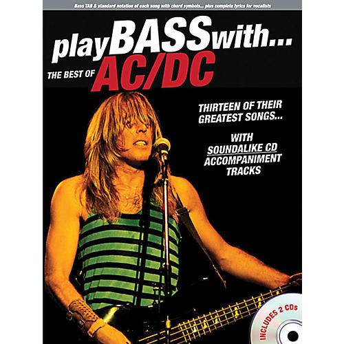 Music Sales Play Bass With The Best Of AC/DC (Book & 2 CDs)