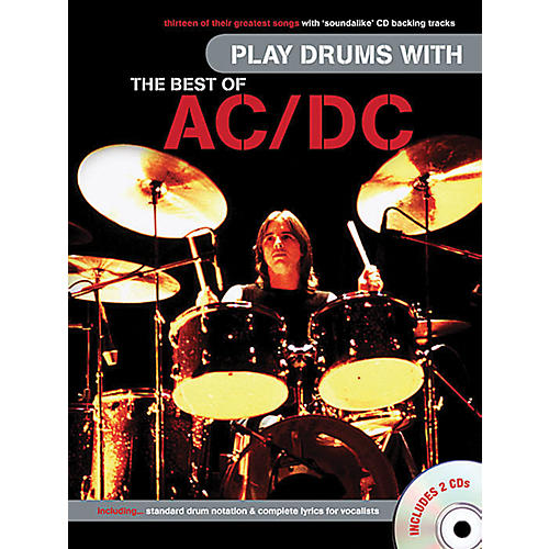 Music Sales Play Drums With The Best Of AC/DC (Book/Online Audio)