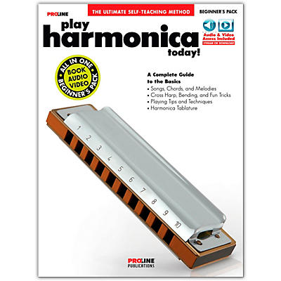 Proline Play Harmonica Today! Beginner's Pack Book/Online Audio & Video