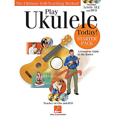 Hal Leonard Play Ukulele Today! Starter Pack - Levels 1 & 2 (Book/Online Audio & Video)