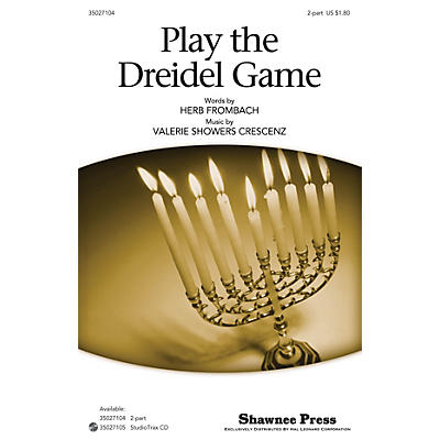 Shawnee Press Play the Dreidel Game 2-Part composed by Herb Frombach