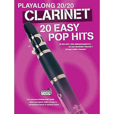 Music Sales Playalong 20/20 Clarinet - 20 Easy Pop Hits (Book/Audio)