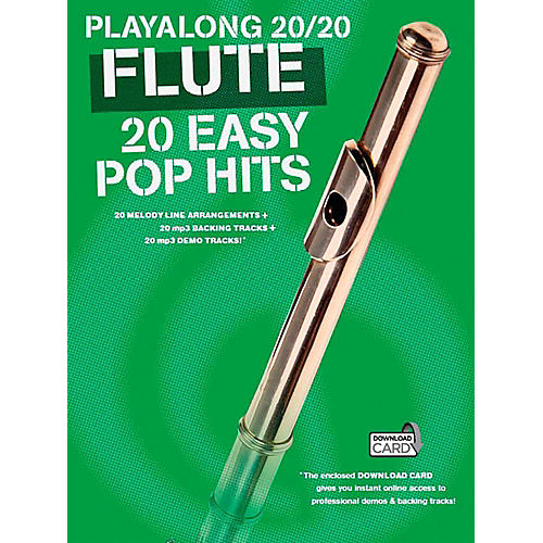 Music Sales Playalong 20/20 Flute - 20 Easy Pop Hits (Book/Audio)