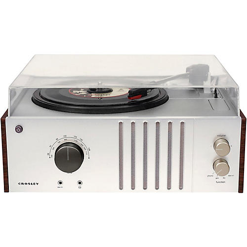 Player 3-Speed Belt Drive Turntable with AM/FM Radio