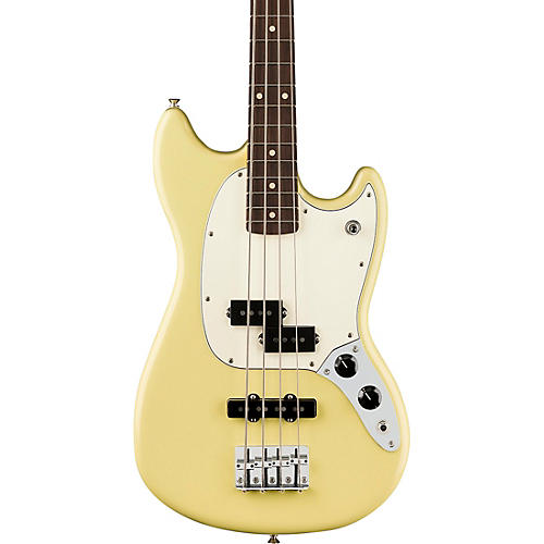 Fender Player II Mustang Bass PJ Rosewood Fingerboard Hialeah Yellow