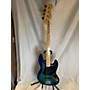 Used Fender Player Jazz Bass Electric Bass Guitar flame blue burst