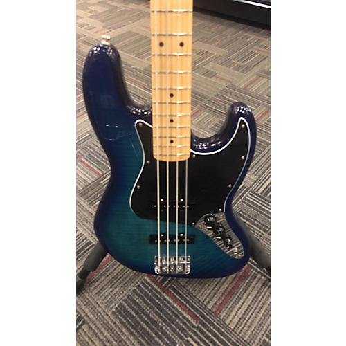 Fender Player Jazz Bass Electric Bass Guitar Blue Flame Plus Top