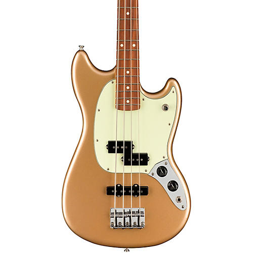 Fender Player Mustang PJ Bass with Pau Ferro Fingerboard Firemist Gold