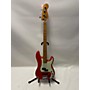 Used Fender Player Plus Active Precision Bass Electric Bass Guitar Fiesta Red