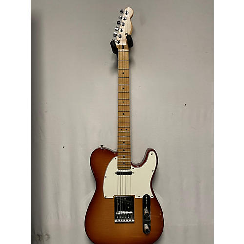 Fender Player Plus Telecaster Plus Top Solid Body Electric Guitar Honey Burst