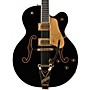 Gretsch Guitars Players Edition G6136T Falcon Hollowbody with String-Thru Bigsby Electric Guitar Black