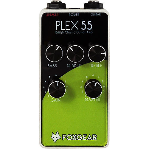 FoxGear Plex 55 Classic Britihs Tone Effects Pedal Condition 2 - Blemished Yellow Black and White 197881013110