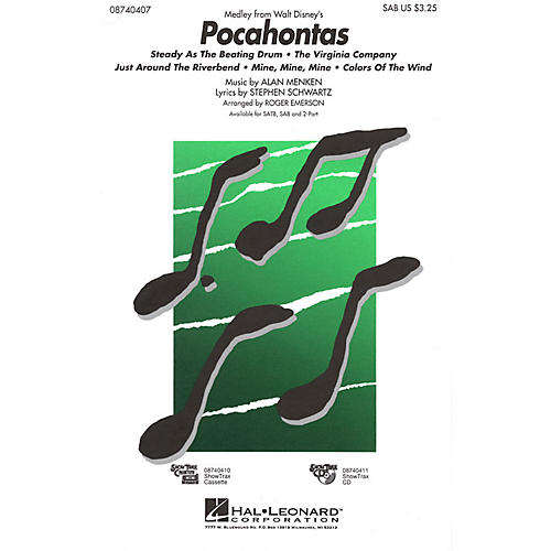 Pocahontas (Medley) ShowTrax CD Arranged by Roger Emerson