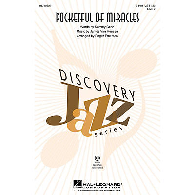 Hal Leonard Pocketful of Miracles (Discovery Level 2) 2-Part by Frank Sinatra arranged by Roger Emerson