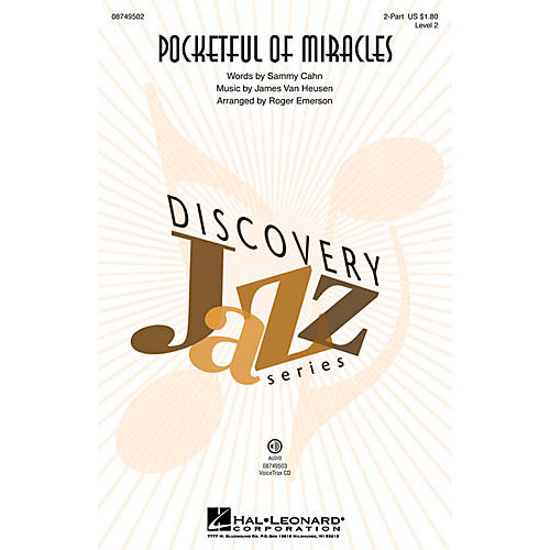 Hal Leonard Pocketful of Miracles (Discovery Level 2) VoiceTrax CD by Frank Sinatra Arranged by Roger Emerson