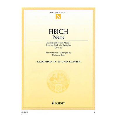 Schott Poeme (for E-flat Saxophone and Piano) Misc Series