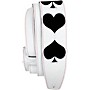 Perri's Poker Leather Guitar Strap White 2.5 in.