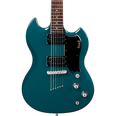 6-Strings Blue Electric Guitars Special Shark Shape HH Pickups 6 Strings  Guitar