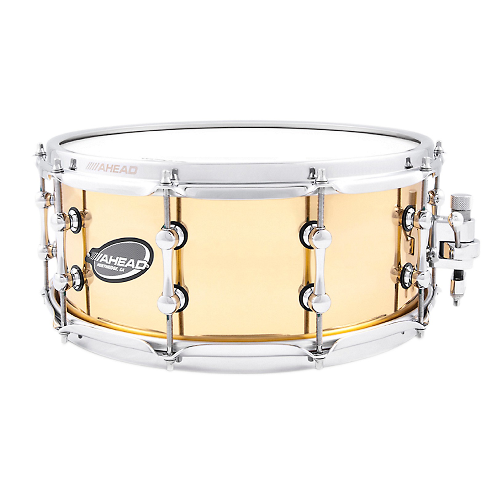 Ahead Polished Cast Bell Brass Snare Drum | Musician's Friend