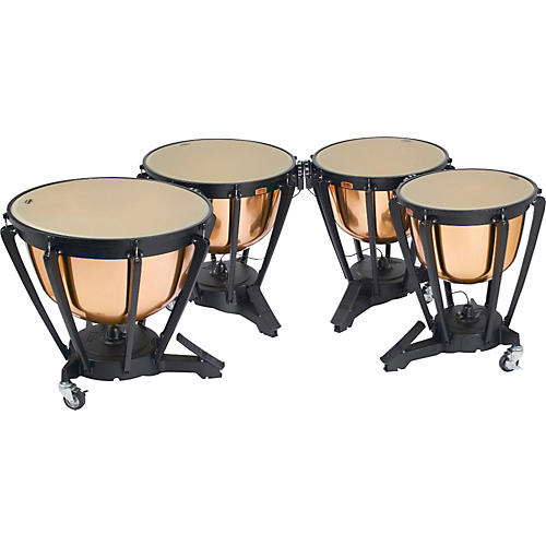 Polished Copper Timpani Set 23, 26, 29, 32 Inch w/Covers