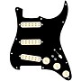 920d Custom Polyphonic Loaded Pickguard for Strat With Aged White Pickups & Knobs and S7W-2T Wiring Harness Black