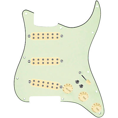 920d Custom Polyphonic Loaded Pickguard for Strat With Aged White Pickups & Knobs and S7W-2T Wiring Harness