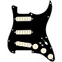 920d Custom Polyphonic Loaded Pickguard for Strat With Aged White Pickups and Knobs and S7W-2T Wiring Harness Black
