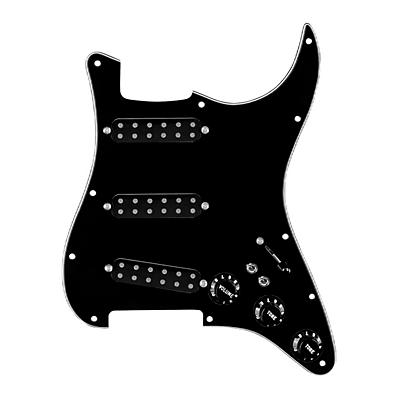 920d Custom Polyphonic Loaded Pickguard for Strat With Black Pickups and Knobs and S7W-2T Wiring Harness
