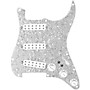 920d Custom Polyphonic Loaded Pickguard for Strat With White Pickups and Knobs and S7W-2T Wiring Harness White Pearl