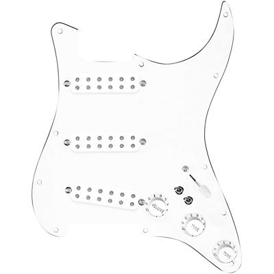 920d Custom Polyphonic Loaded Pickguard for Strat With White Pickups and Knobs and S7W-2T Wiring Harness