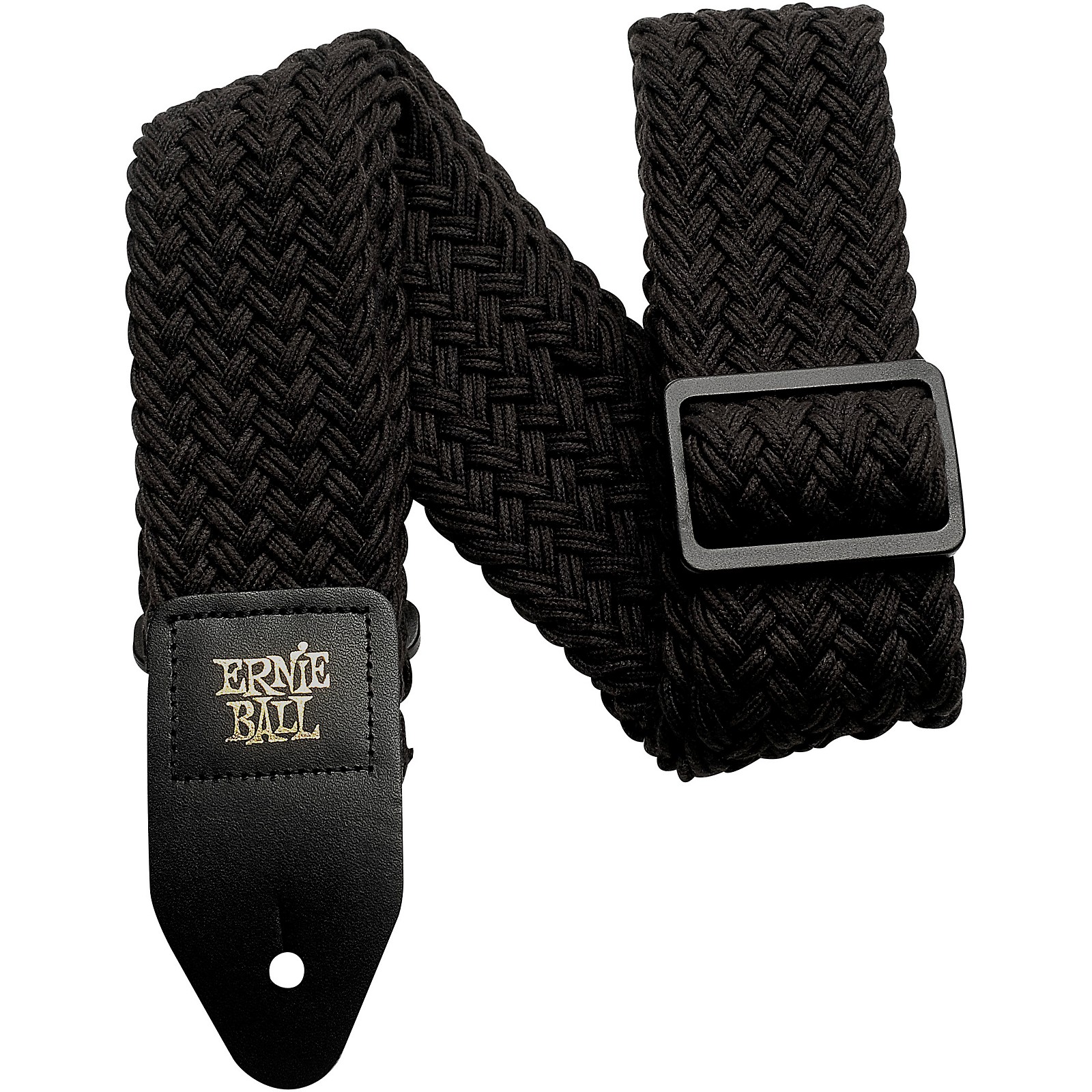 Ernie Ball Polyspun Guitar Strap Raven Black 2 in. Musician