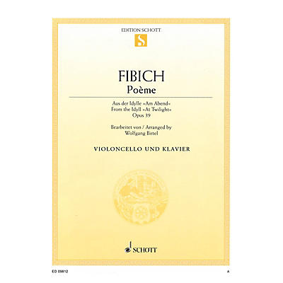 Schott Poème (for Cello and Piano) Misc Series