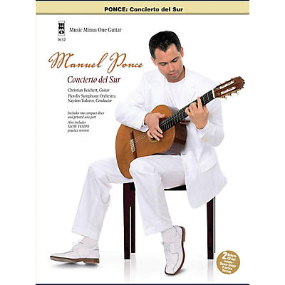 Music Minus One Ponce: Concierto Del Sur (Guitar Play-Along) Music Minus One Series Softcover with CD