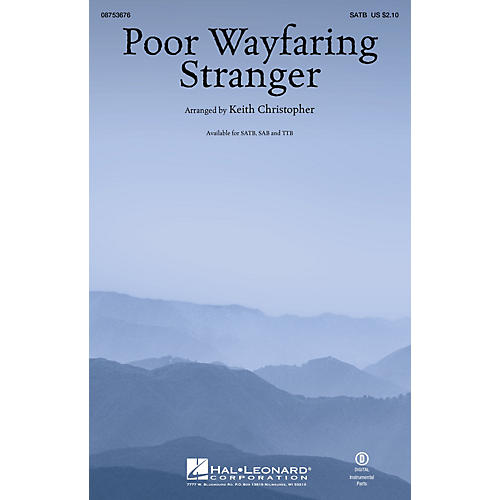 Poor Wayfaring Stranger CHOIRTRAX CD Arranged by Keith Christopher