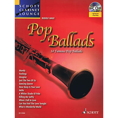 Schott Pop Ballads (Schott Clarinet Lounge) Woodwind Series BK/CD