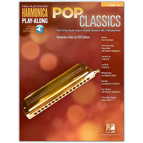 Pop Classics Harmonica Play-Along Volume 8 Book/Audio Online