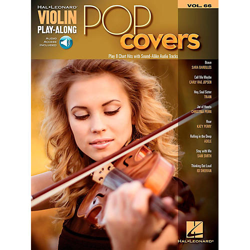 Pop Covers - Violin Play-Along Volume 66 Book/Audio Online