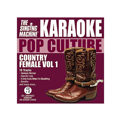 Pop Culture Country Female Volume 1 Karaoke CD+G