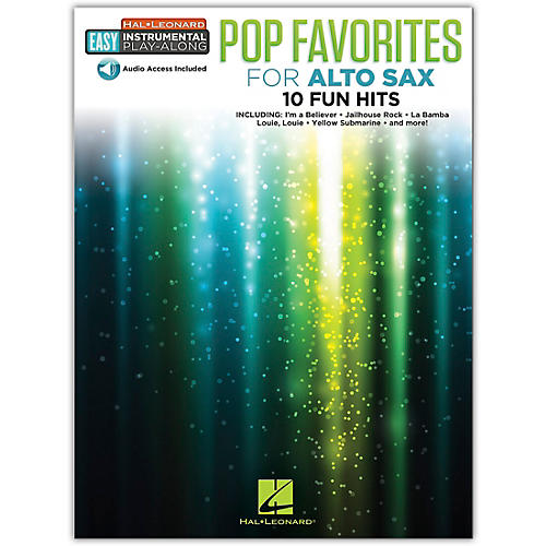 Hal Leonard Pop Favorites for Alto Sax Easy Instrumental Play-Along Book/Audio Online