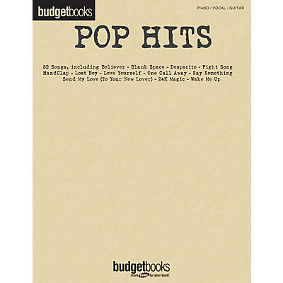Hal Leonard Pop Hits (Budget Books) Piano/Vocal/Guitar Songbook