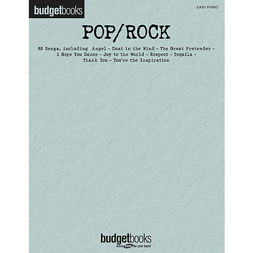 Pop/Rock - Budget Book Series For Easy Piano