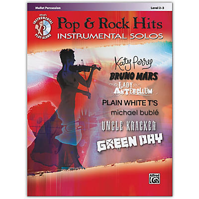 Alfred Pop & Rock Hits Instrumental Solos Mallet Book & CD Level 2-3