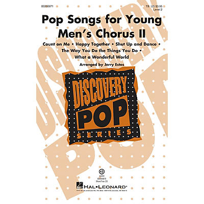 Hal Leonard Pop Songs for Young Men's Chorus II (Discovery Level 2) ShowTrax CD Arranged by Jerry Estes