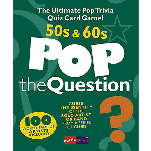Music Sales Pop The Question 50's & 60's - The Ultimate Pop Trivia Quiz Card Game