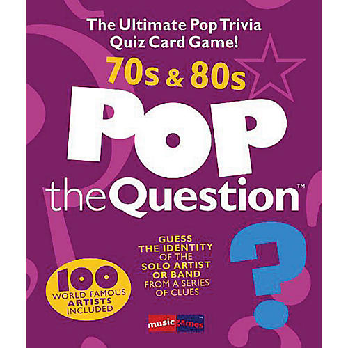 Music Sales Pop The Question 70's & 80's - The Ultimate Pop Trivia Quiz Card Game