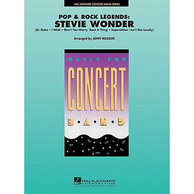 Hal Leonard Pop and Rock Legends: Stevie Wonder Concert Band Level 4-5 Arranged by John Wasson