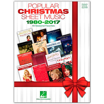 Hal Leonard Popular Christmas Sheet Music - 1980-2017 Piano/Vocal/Guitar Songbook