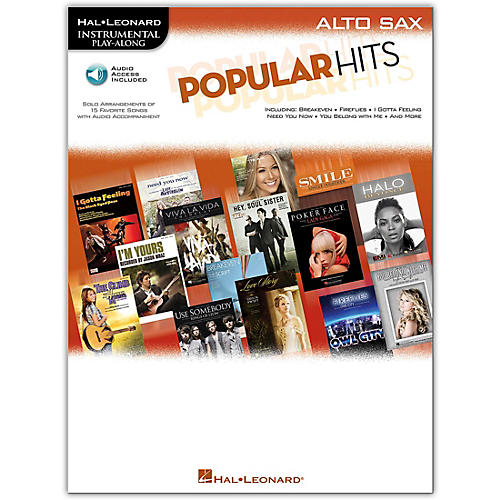 Popular Hits For Alto Sax - Instrumental Play-Along Book/Online Audio