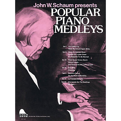 SCHAUM Popular Piano Medleys Educational Piano Series Softcover