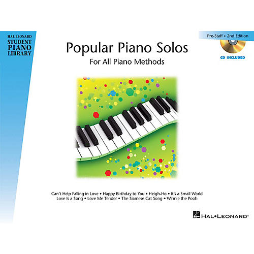 Popular Piano Solos 2nd Edition - Prestaff Level Educational Piano Library Book with CD by Various